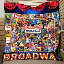 Бродвей шоу напечатано 3d цифровой печати и хлопок летом прохладно одеяло кондиционер мыть воды фабрики