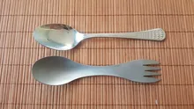 Titanium Spoon Tableware Fork Ultralight Tito Outdoor Camping Picnic Pure