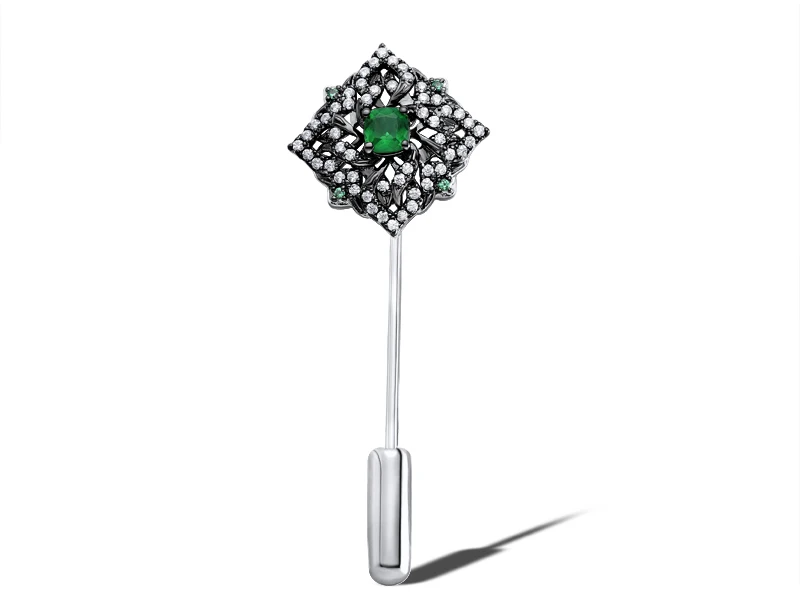 Серебряная брошь VALTERA проба 925
