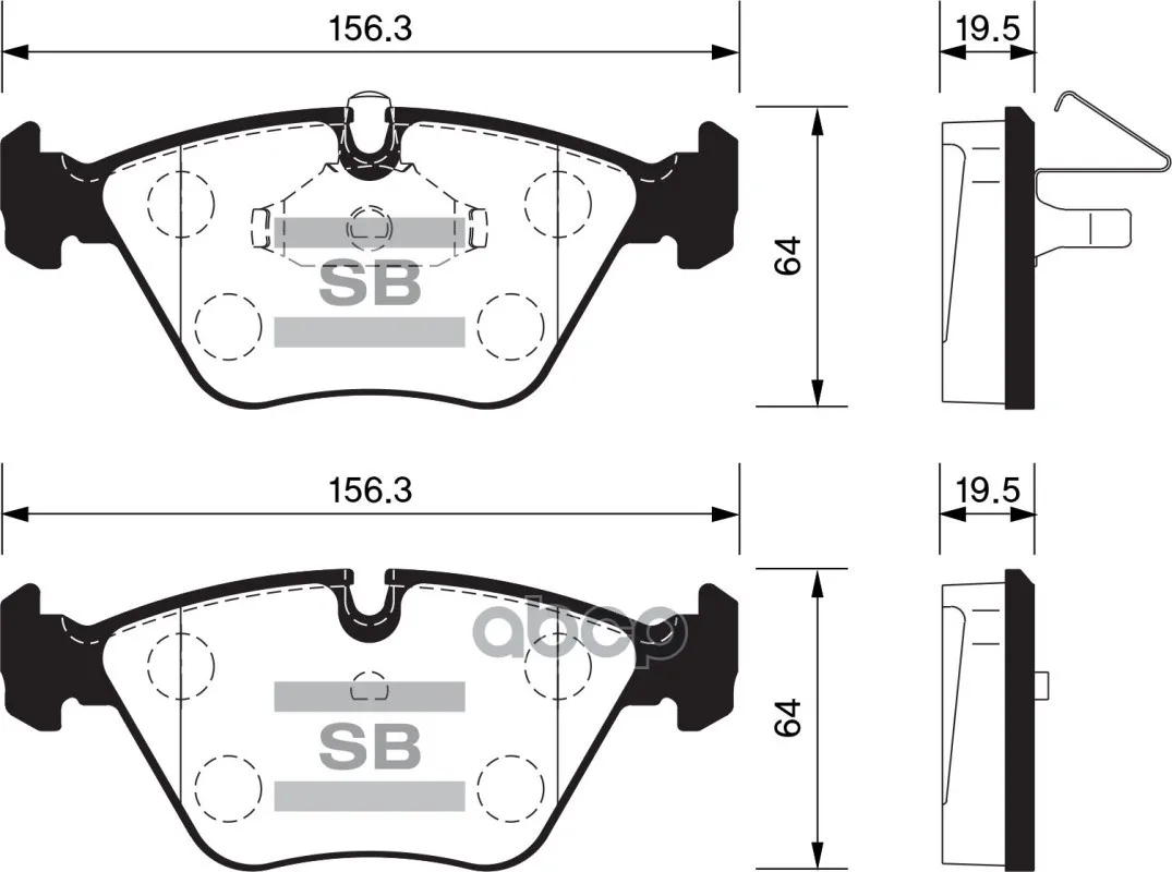 Front Brake pads Sangsin brake Sp1389 sangsin brake. SP1389
