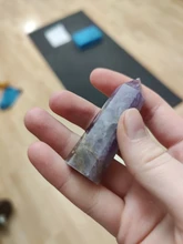 Crafts Polished Energy-Stone Healing Amethyst-Point-Crystal Home-Decor Natural Quartz