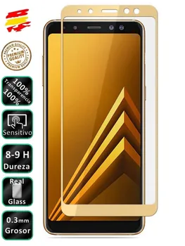 

Protector Samsung Galaxy A8 2018 Golden Full 3D Tempered Glass Screen