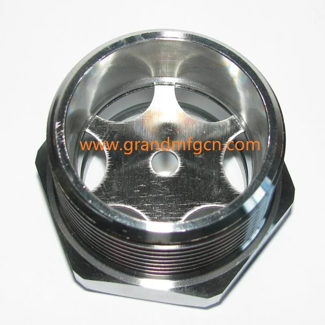 1/4" BSP Female 304 Stainless Steel Plum Shaped Window Sight G Conical  Union BSP Female 1/2" BSP Female 304 Stainless Steel Plum Shaped Window Sight G