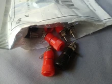 Nut Jack-Connector Banana-Socket Binding-Post Nickel-Plated Black 10pcs for 4mm Red Professional