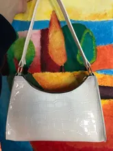 Bolso de compras exquisito para mujer, bolsos grandes de hombro informales Retro, bolso de mano con cadena de Color sólido de cuero para mujer 2020
