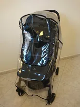Accesorios para cochecito impermeable cubierta de lluvia transparente de protección contra el viento abierto cremallera impermeable para bebé Cochecitos para niños Rainc
