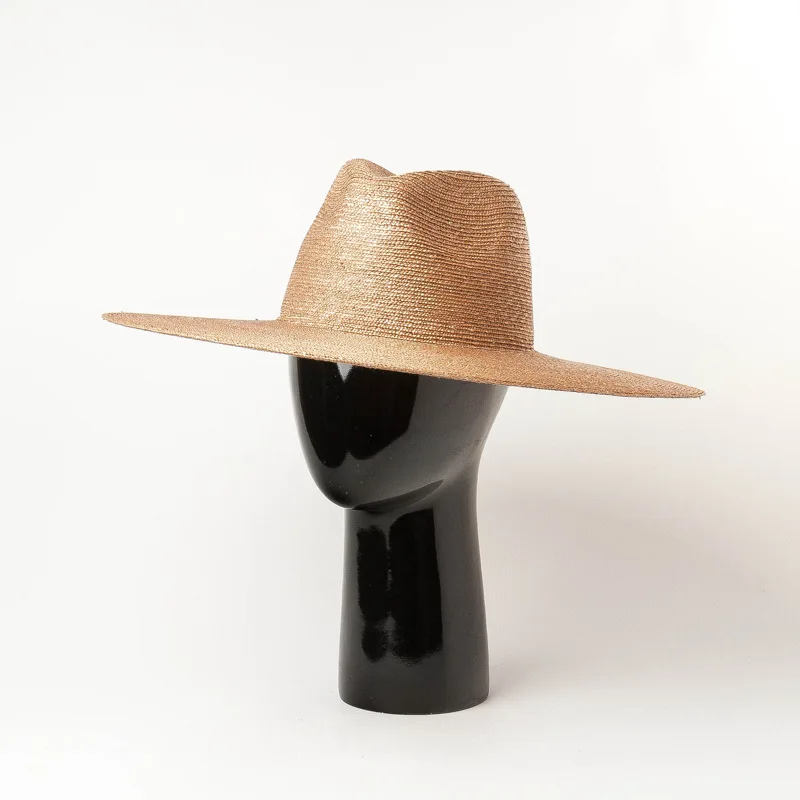 Eleagant Great Quality Men Women Wide Brim Straw Foldable Roll up Hat Fedora Summer Beach Sun Hat UPF50+ 2