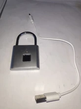 Towode-cerradura de puerta recargable por USB, candado inteligente con huella digital, desbloqueo rápido, Chip de Metal de aleación de Zinc, autodesarrollo, 1/2 Uds.