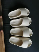 JIANBUDAN interior suave y cómodo de las mujeres, los hombres no-slip de baño casa Zapatos EVA plano suela gruesa diapositivas sandalias de las mujeres