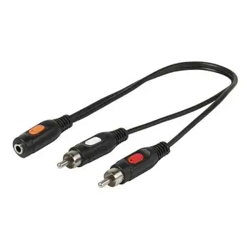 

Stereo cord vivanco 46043 - jack 3.5mm female to 2 * rca male-0.2 m