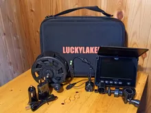 LUCKY-Cámara de inspección y pesca subacuática portátil, videocámara de visión nocturna de 4,3 pulgadas, impermeable IP68, Cable de 20M para hielo/Mar