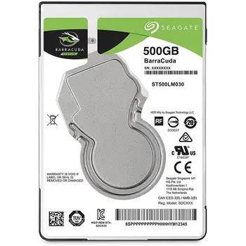 

BarraCuda 500 GB Sata III 6 Gb/s internal Hard Disk 2.5 "Buffer 128 Mb 5400 rpm