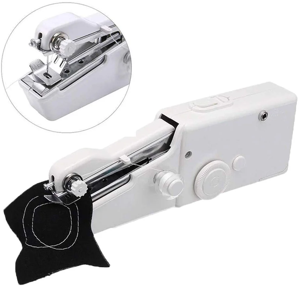 Handheld Sewing Machine Battery Not Included Quick Handy Stitch for Fabric Clothing Kids Cloth Pet Clothes Cordless Handheld Electric Sewing Machine 