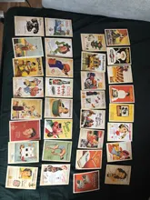 Juego de tarjetas de memoria de estilo clásico, póster famoso Vintage, tarjetas de felicitación, regalo de Año Nuevo, 32 unids/lote