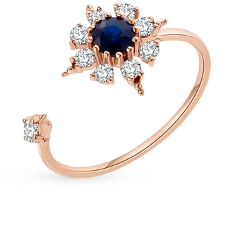 

Sunlight gold ring with sapphires and diamonds