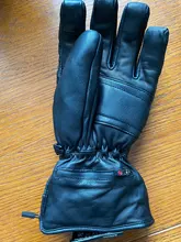 Savior Goatskin-guantes calefactables con batería eléctrica, para deportes de invierno, motociclismo, esquí, pesca, caza, SHGS06