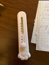 Mini cuchillo de bolsillo con Gato Kawaii, utensilio de utilidad artística, caja Express, cortador de papel, envoltorio artesanal, hoja rellenable, papelería