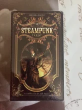 Cartas de Tarot de estilo clásico, cartas de Tarot de oráculo dorado, Art Nouveau, The Green Witch, Thelema celta Universal Steampunk, juegos de mesa, 200