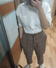 Plaid Pants Trousers Joggers Harajuku Women Streetwear Korean-Style Plus-Size Autumn