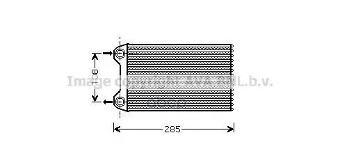 Ava Aia6223_радиатор Печки! Audi A4 1.6-3.2 00 Ava Aia6223 Ava арт. AIA6223