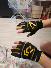 Guantes de pesca antideslizantes para hombre, protectores de manos para pesca, para deportes al aire libre, con corte de tres dedos