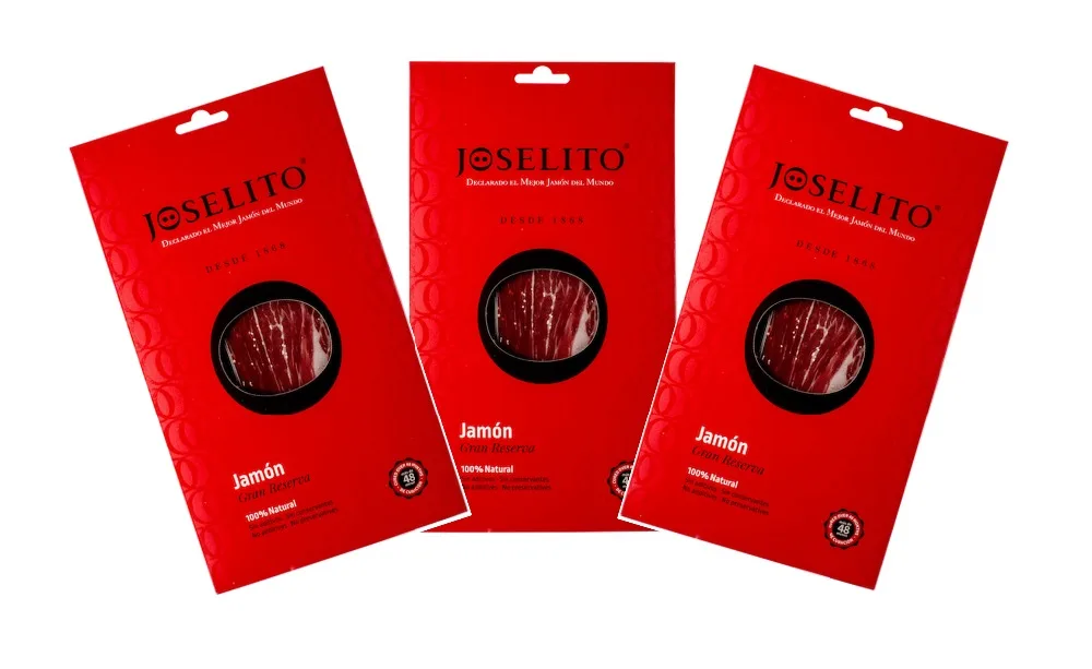 3 sobres de jamon joselito