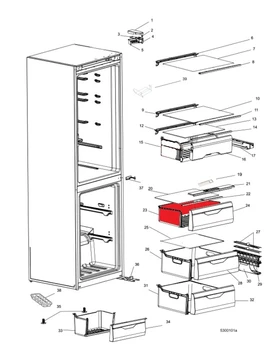 

Vegetable box, for refrigerator Ariston, code c00379770