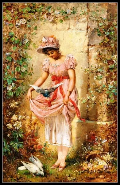 Hans Zatzka Коллекция-счетный Набор для вышивки крестом-Сделай Сам рукоделие ручной работы для вышивания 14 карат Наборы для вышивания крестиком DMC цвет - Цвет: 220w x 340h