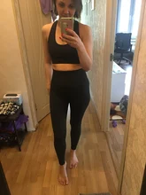 Running Leggings Shirts Workout-Pants Crop-Top Gym-Clothing Yoga-Set Sports-Suits Fitness