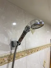 SHAI, recién llegado, soporte para cabeza de ducha montado en la pared, accesorio de baño, soporte de ducha ajustable de 7 velocidades, fácil de usar