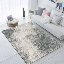 Else Серый Бежевый смешанный геометрический акварельный 3d принт Нескользящая микрофибра для гостиной современный ковер моющийся коврик