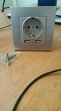 Indicator Panel Outlet Power-Socket Wall Gold Dual-Usb Black White 16A 5V Grey Gray EU