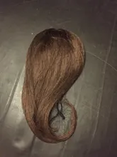 Peluca de cabello humano Remy brasileño con flequillo atado a mano, postizo con REAL BEAUTY en el templo