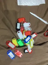 LLavero de identificación personalizado de plástico, etiquetas para equipaje, 10 Uds.