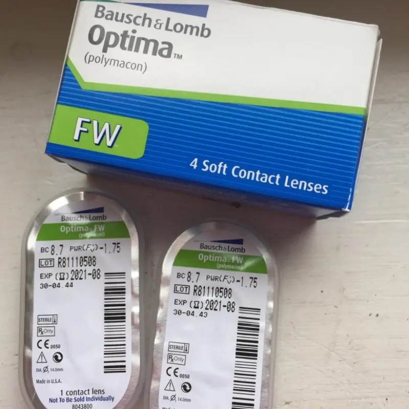 Контактные линзы Optima FW (4 шт) BC 8.7 от производителя Bausch+Lomb ежеквартальной замены ► Фото 3/5