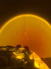 Atmosphere Led Night Light Rainbow Sunset Projector Lamp for Home Coffe shop Background