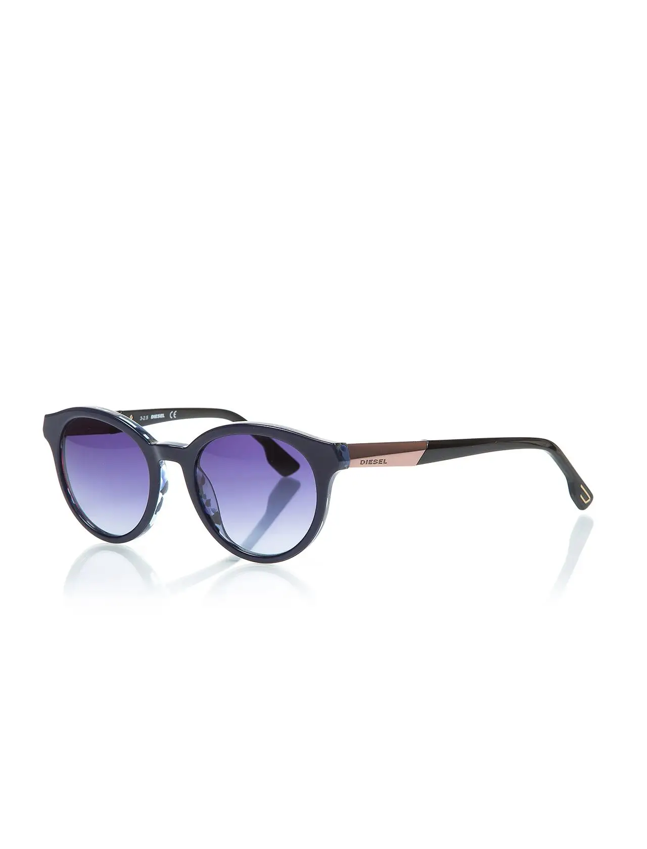 

Unisex sunglasses dl 0186 92z bone navy blue organic oval aval 51-20-145 diesel
