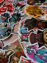 65 Uds Japón Bushidou pegatinas de guerreros para ordenador portátil de PVC pegatinas de grafiti pegatinas para maleta equipaje guitarra coche para los juguetes para los niños F3