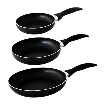 

Juego de sauce pans in aluminum (16,20, 24 cm) SAN ignacio in color black collection Cune