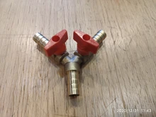 Pipe-Fitting Ball-Valve Three-Way Adapter Connector Hose Brass Fuel-Gas-Water Female