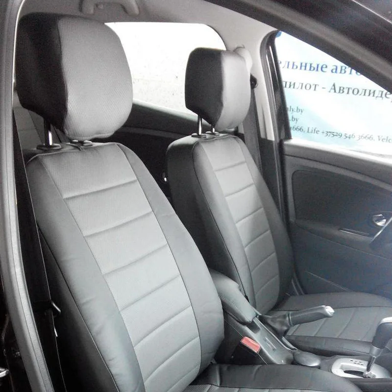 Для Renault Fluence(разд. задн. спин.) с 09г. / Megane III с 10г. модельные чехлы на сиденья из экокожи АВТОПИЛОТ экокожа