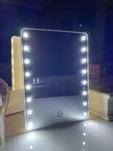 Makeup-Mirror Stand Battery-Operated with 8/16 Leds Cosmetic Touch Dimmer Espejo 