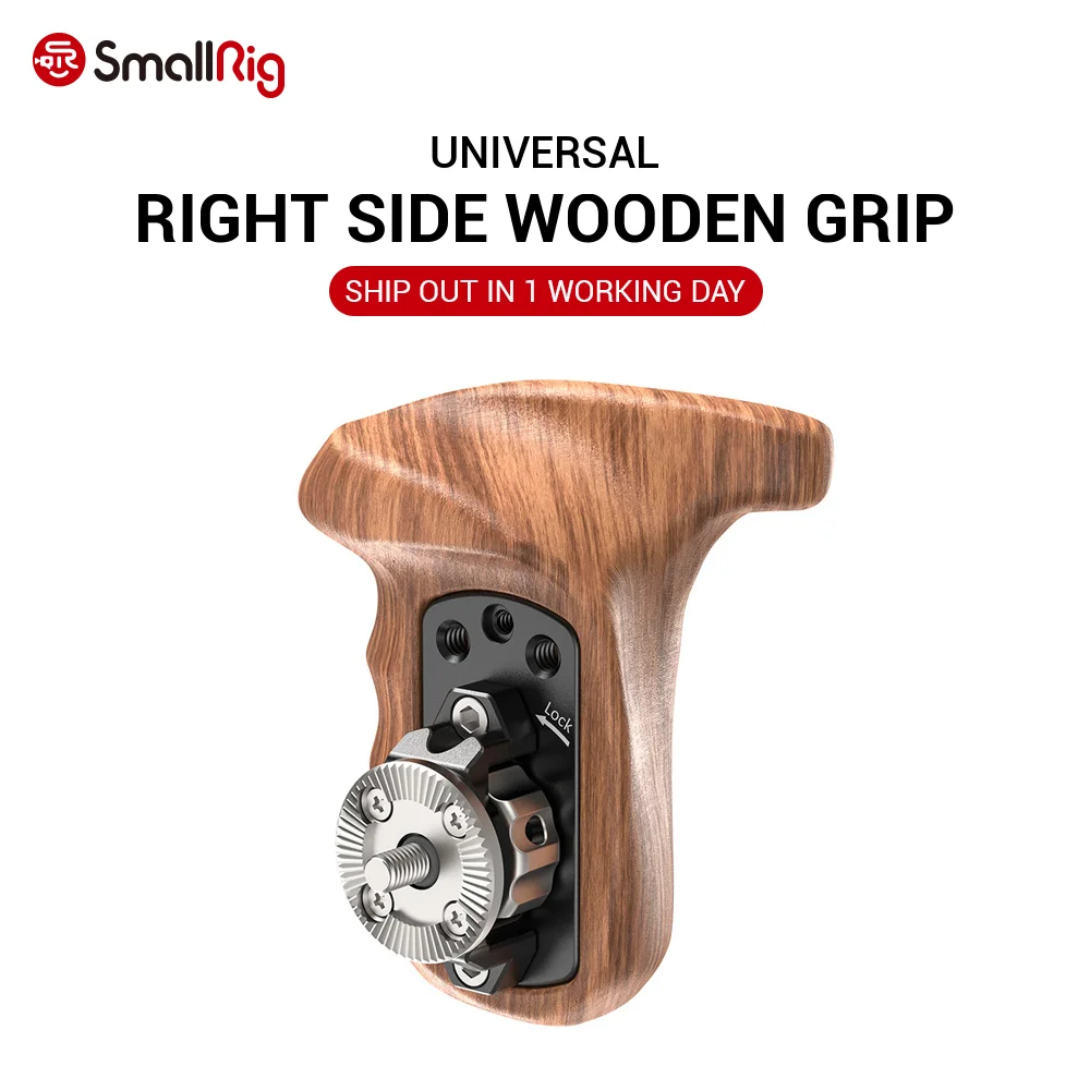 Деревянная ручка SmallRig с ARRI Rosette подходит для Sony a7II/a7RII/a7SII Cage 1941|sony a7sii|handle wood |