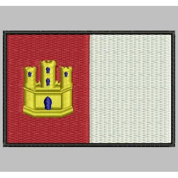 

Bandera CASTILLA LA MANCHA para mascarilla parche bordado Iron patch toppa ricamata gestickter patch patch brode