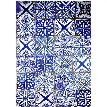

Rice paper for decoupage cadence-craft Premier, A3, 25 g/m, blue tile cd01709