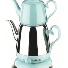 Турецкий чайник|электрический чайник | электрический двойной чайник|чайник электрический турецкий | заварной чайник| чайник с подогревом