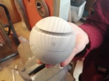 Aroma Diffuser Air-Humidifier 130ml Wood-Grain Ultrasonic White Led-Light Usb-Charge