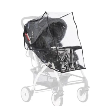 

Stroller Accessories Waterproof Rain Cover Transparent Wind Dust Shield Zipper Open For Baby Strollers Pushchairs Raincoat
