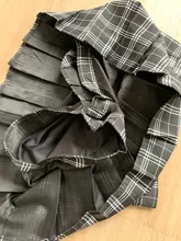 Falda plisada de cintura alta para mujer, faldas a cuadros, estilo Preppy, para baile