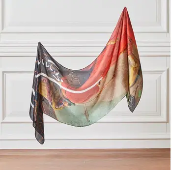 

Tortoise Trainer Designed Silk Neck Scarf Made in Turkey %100 Silk Gift - Gift Present Shawl Accessory Women Hijab Head Scarf